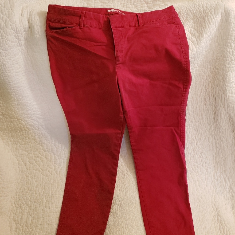 Red Old Navy Pixie Pants